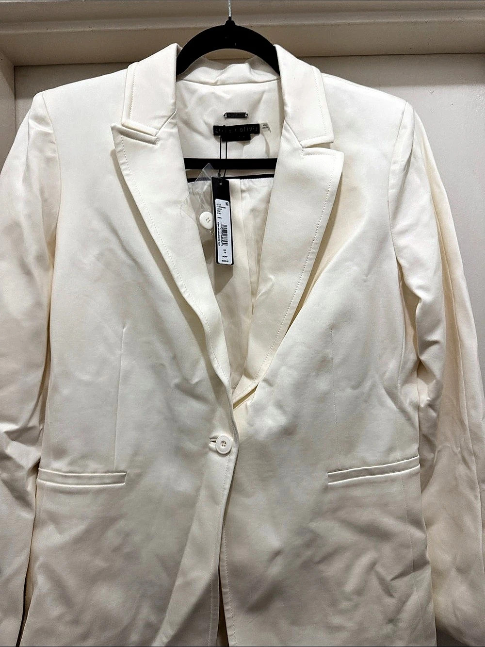 MNG by Mango White Blazer Size Medium NWT